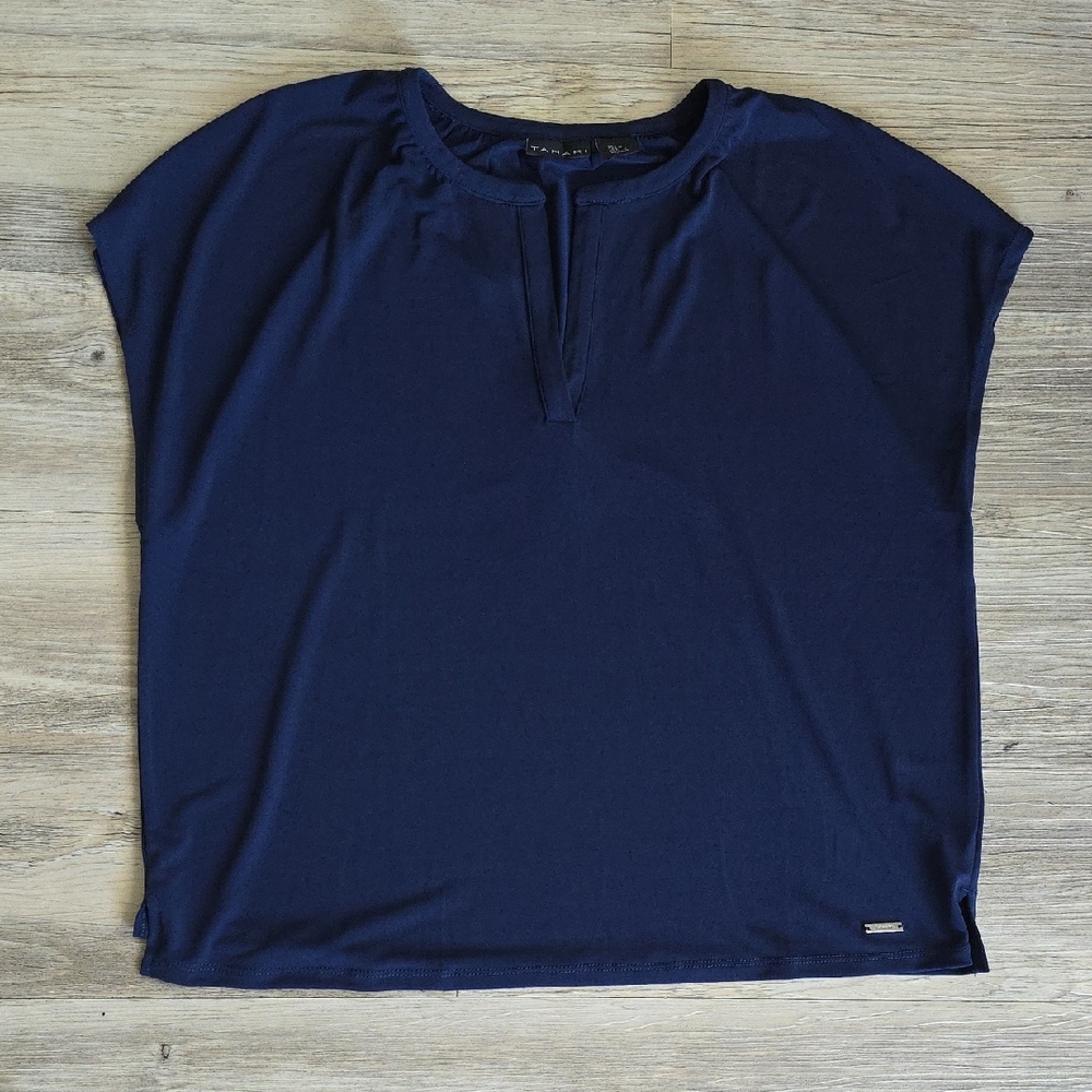 Elegant Navy Blue Women's Top